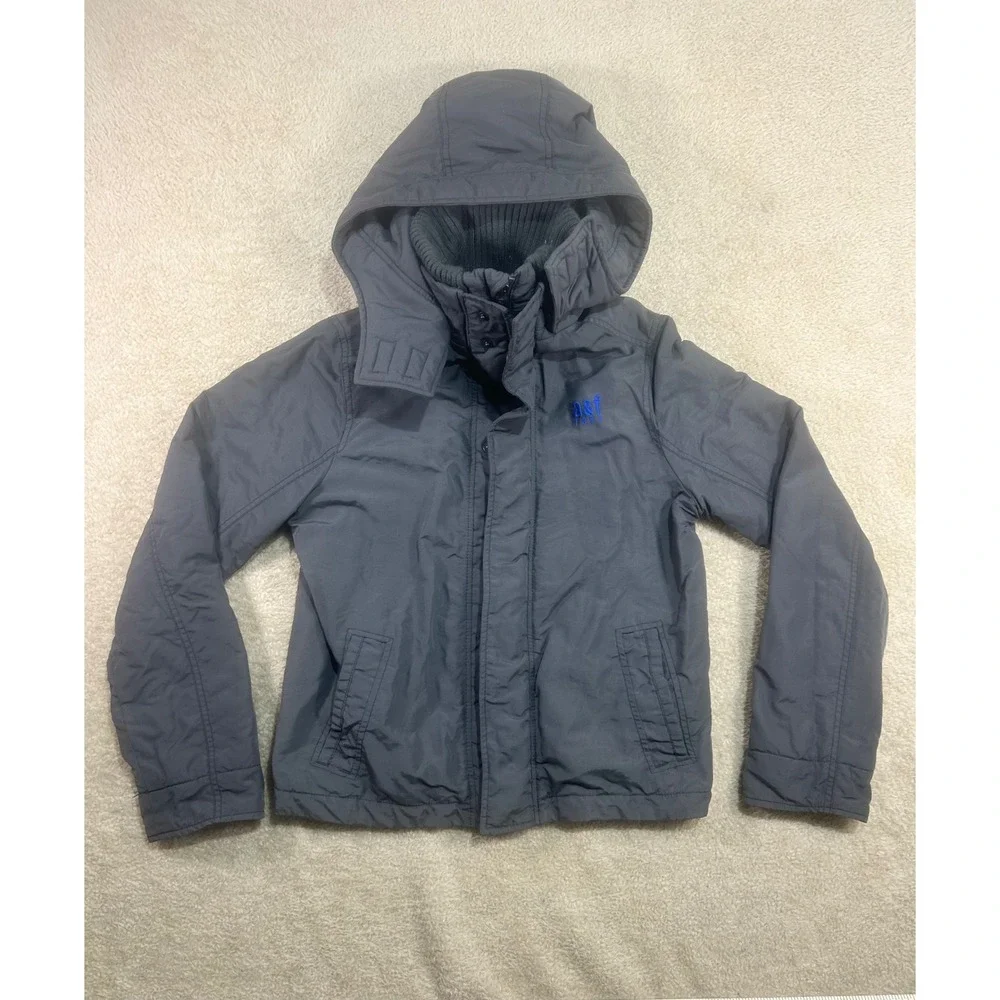 Abercrombie Fitch‎ Kids Boys Jacket Hooded Winter Gray A&F 1892 Size XL